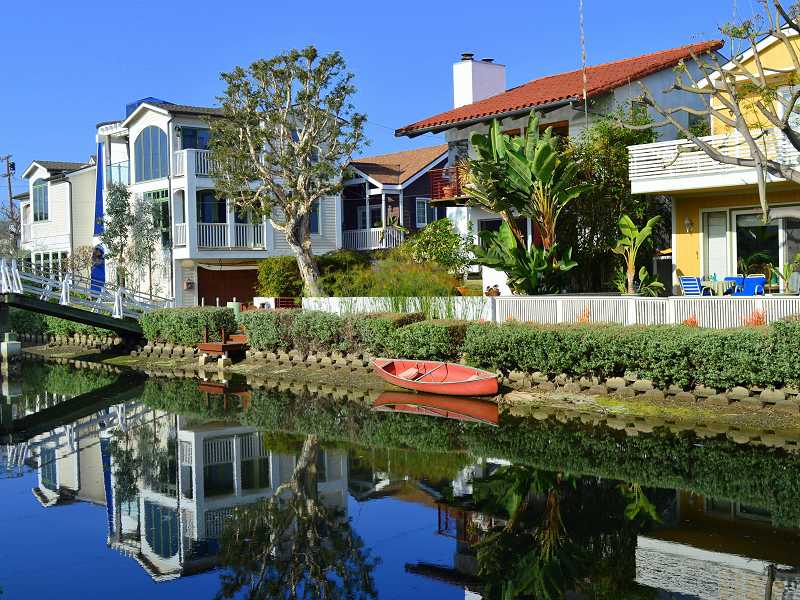 Ein Kanal in Los Angeles
