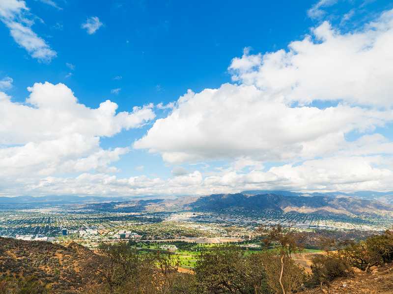 Blick vom Mount Lee auf das San Fernando Valley 