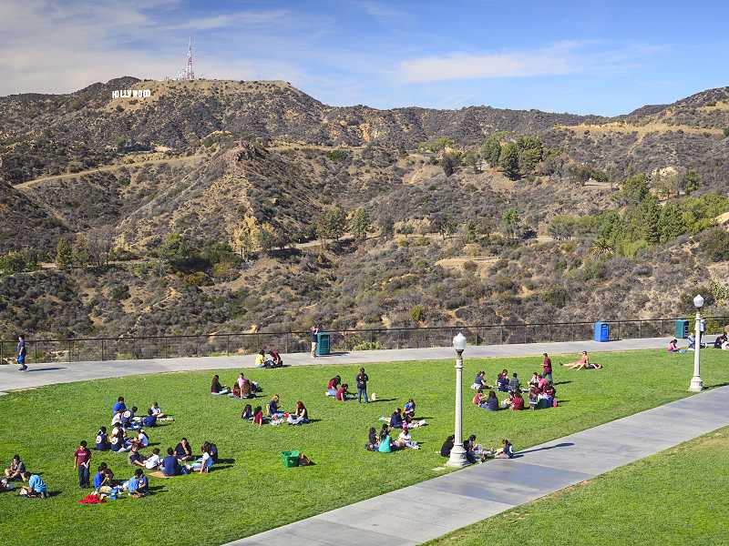 Griffith Park mit Blick zum Hollywood Sign