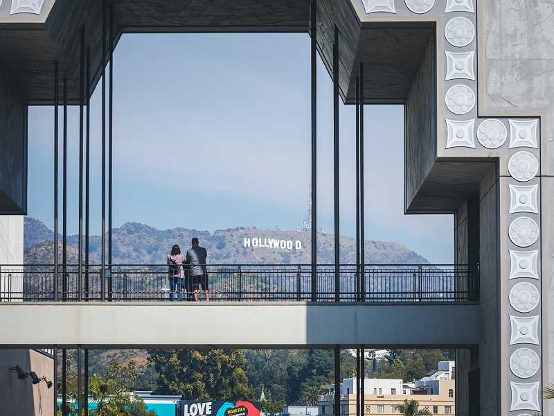 Toller Blick auf das Hollywood Sign